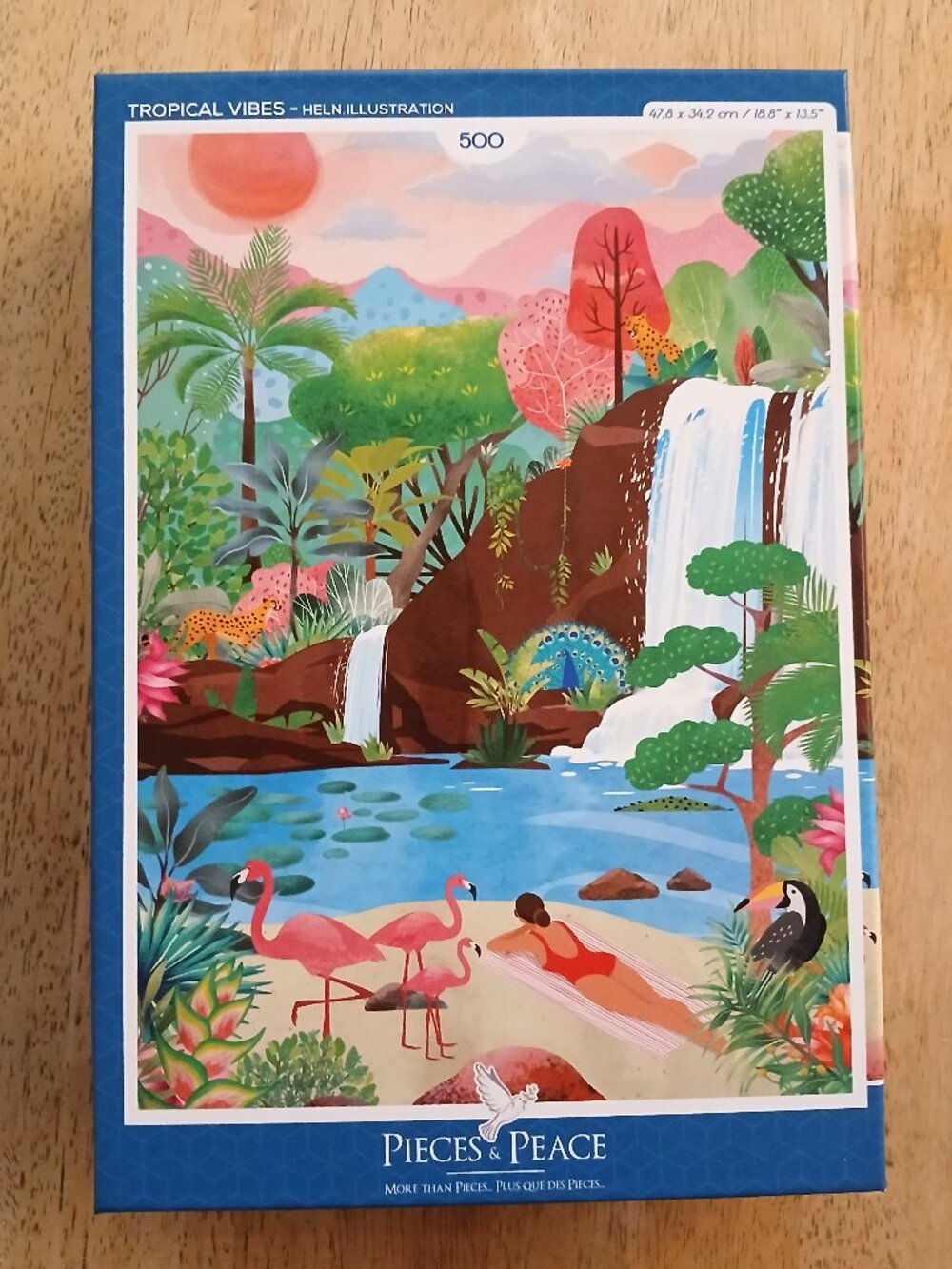 Pieces & Peace Tropical Vibes Jigsaw Puzzle, 500 Pieces